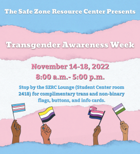 Transgender Awareness Week graphic