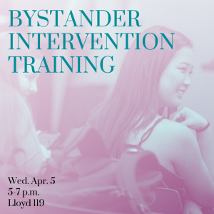 Bystander intervention training